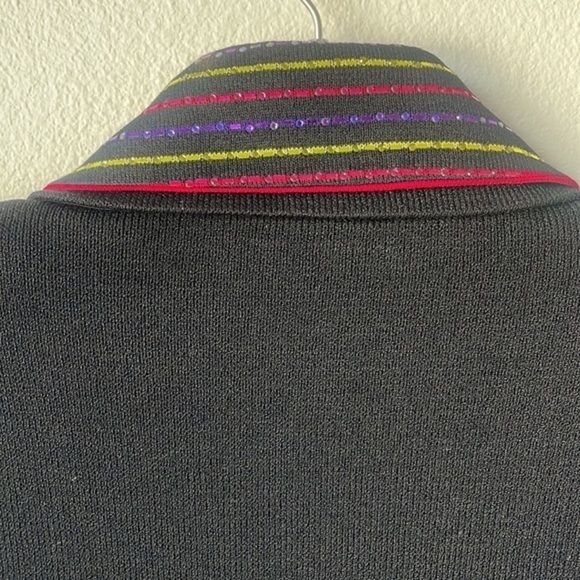 St John Jacket coat Evening Vintage knit jacket and removable accents size 10 - Picture 5 of 15